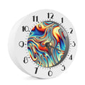 Psychedelic Wave Print Alarm Clock