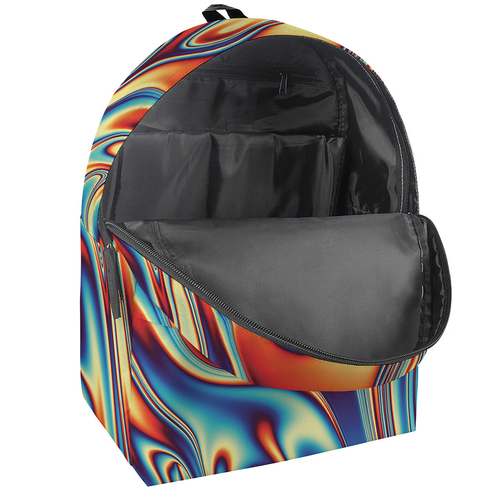 Psychedelic Wave Print Backpack