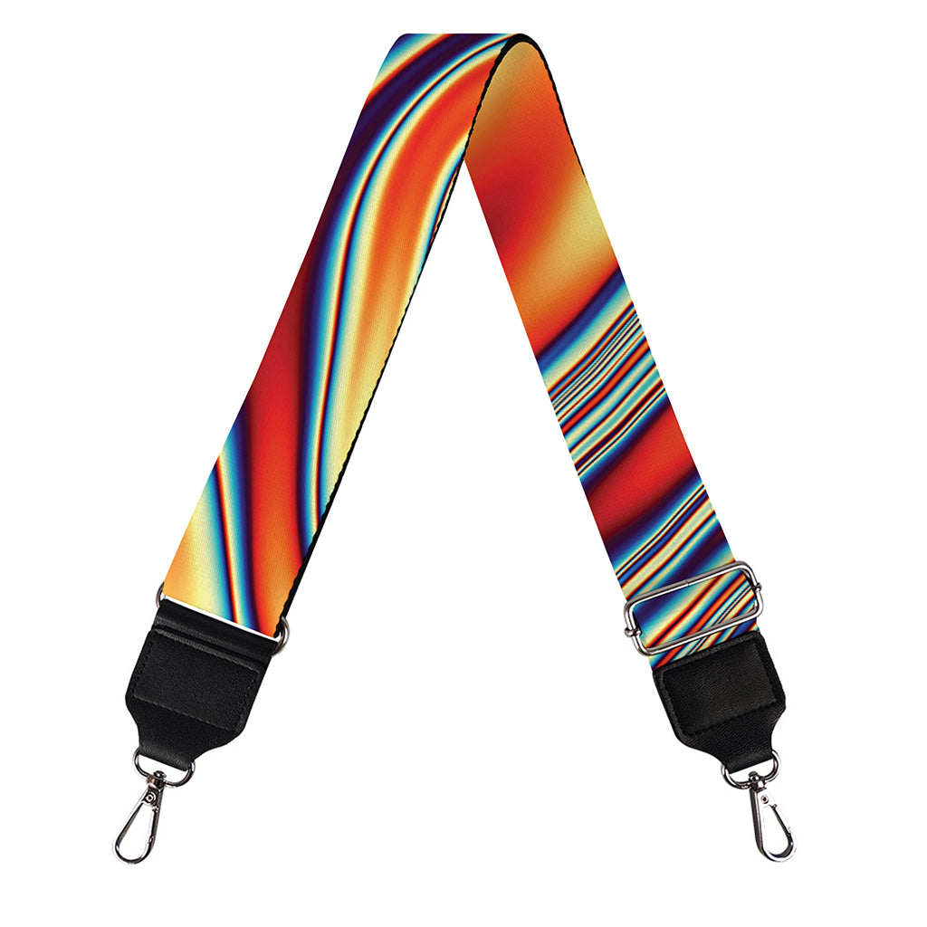 Psychedelic Wave Print Bag Strap