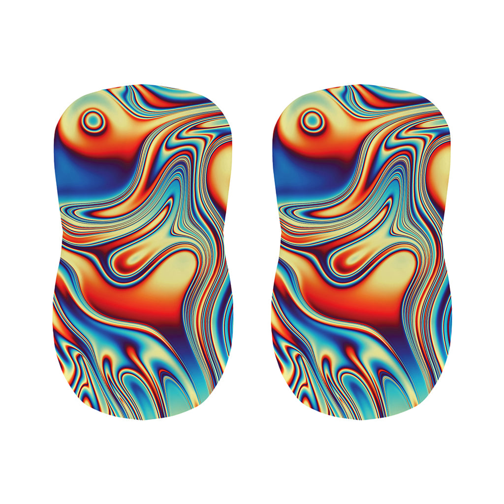 Psychedelic Wave Print Bar Stool Covers