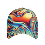 Psychedelic Wave Print Baseball Cap