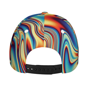 Psychedelic Wave Print Baseball Cap