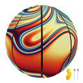 Psychedelic Wave Print Basketball