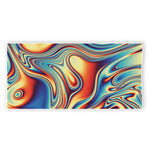 Psychedelic Wave Print Beach Towel