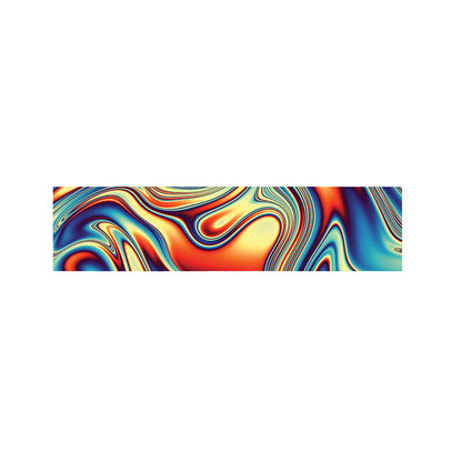 Psychedelic Wave Print Bed Runner