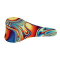 Psychedelic Wave Print Bicycle Seat Cover