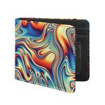 Psychedelic Wave Print Bifold Wallet