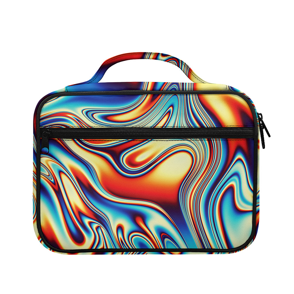 Psychedelic Wave Print Briefcase Bible Bag