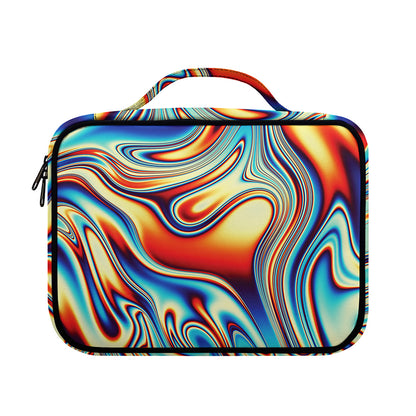 Psychedelic Wave Print Briefcase Bible Bag