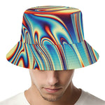 Psychedelic Wave Print Bucket Hat