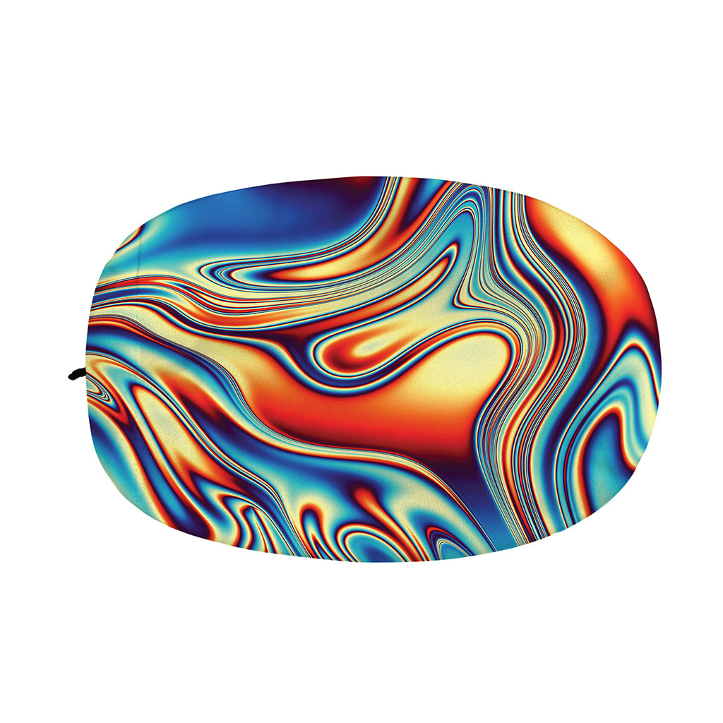 Psychedelic Wave Print Car Side Mirror Covers