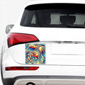 Psychedelic Wave Print Car Sticker
