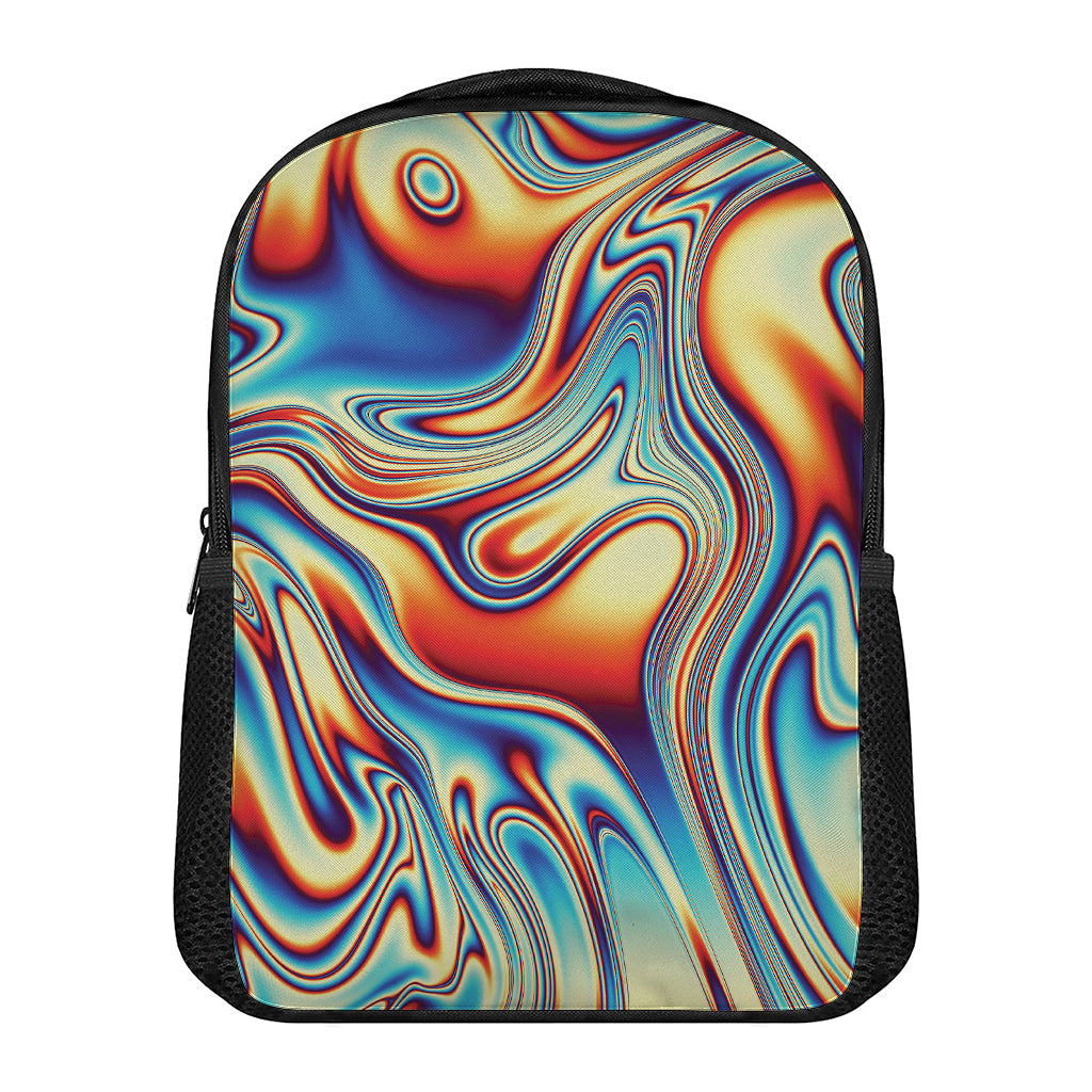 Psychedelic Wave Print Casual Backpack
