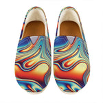 Psychedelic Wave Print Casual Shoes