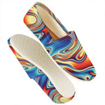 Psychedelic Wave Print Casual Shoes