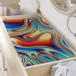 Psychedelic Wave Print Changing Pad Cover