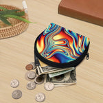 Psychedelic Wave Print Coin Purse