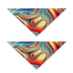 Psychedelic Wave Print Dog Bandana