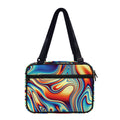Psychedelic Wave Print Double Strap Bible Bag