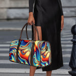 Psychedelic Wave Print Duffle Bag