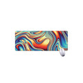 Psychedelic Wave Print Extended Mouse Pad