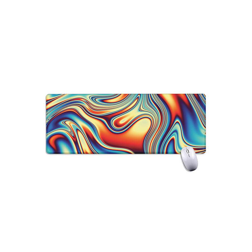 Psychedelic Wave Print Extended Mouse Pad