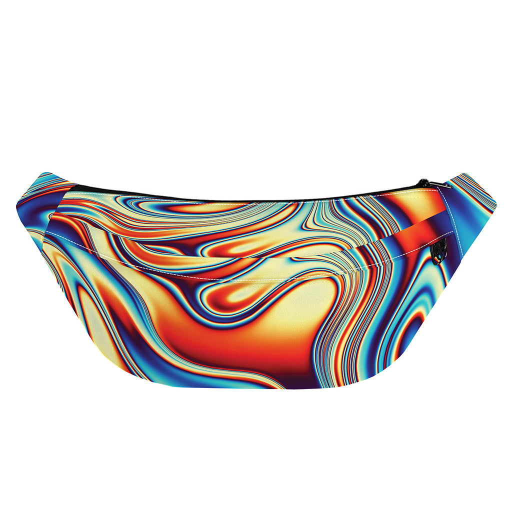 Psychedelic Wave Print Fanny Pack