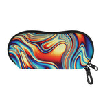 Psychedelic Wave Print Glasses Case