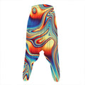 Psychedelic Wave Print Hammer Pants