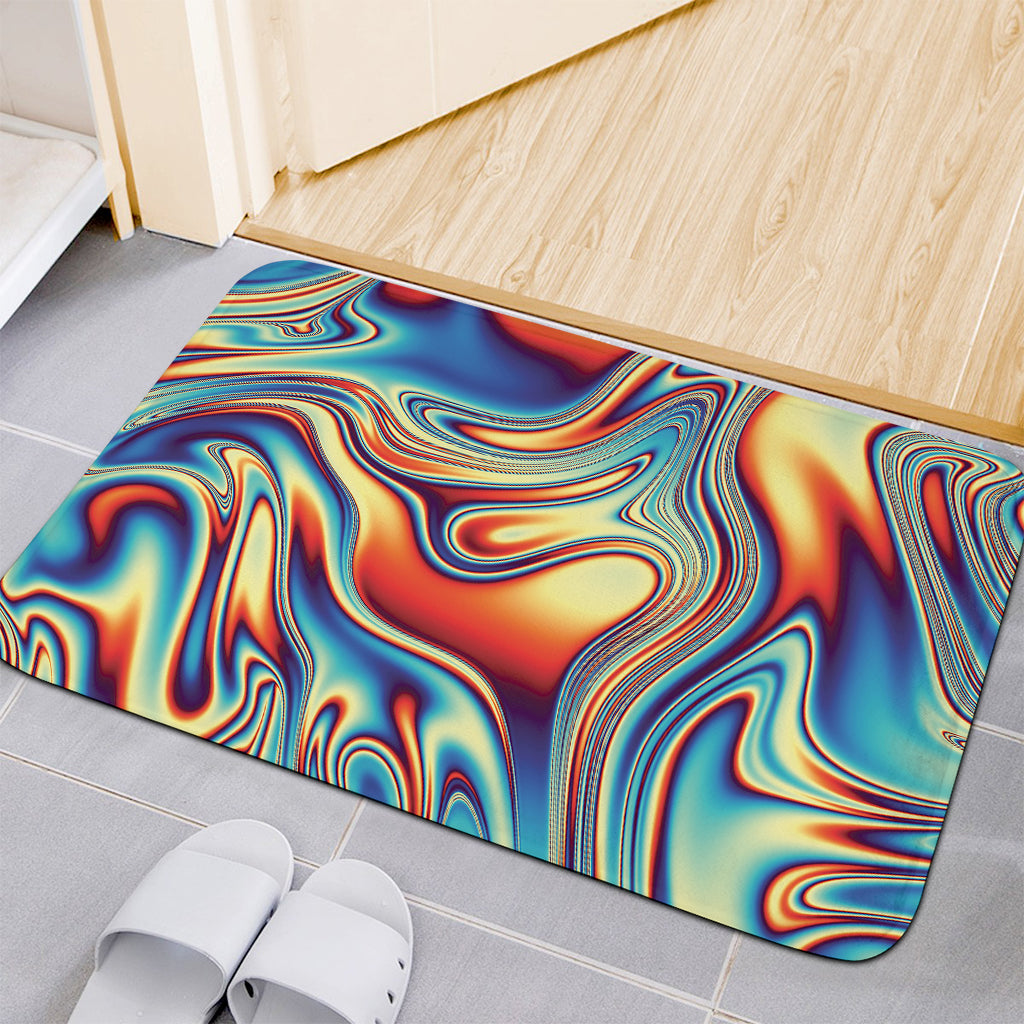 Psychedelic Wave Print Indoor Door Mat