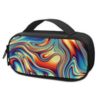 Psychedelic Wave Print Insulin Cooler Travel Case