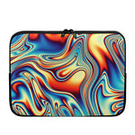 Psychedelic Wave Print Laptop Sleeve