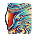 Psychedelic Wave Print Leather Bible Cover