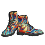 Psychedelic Wave Print Backpack