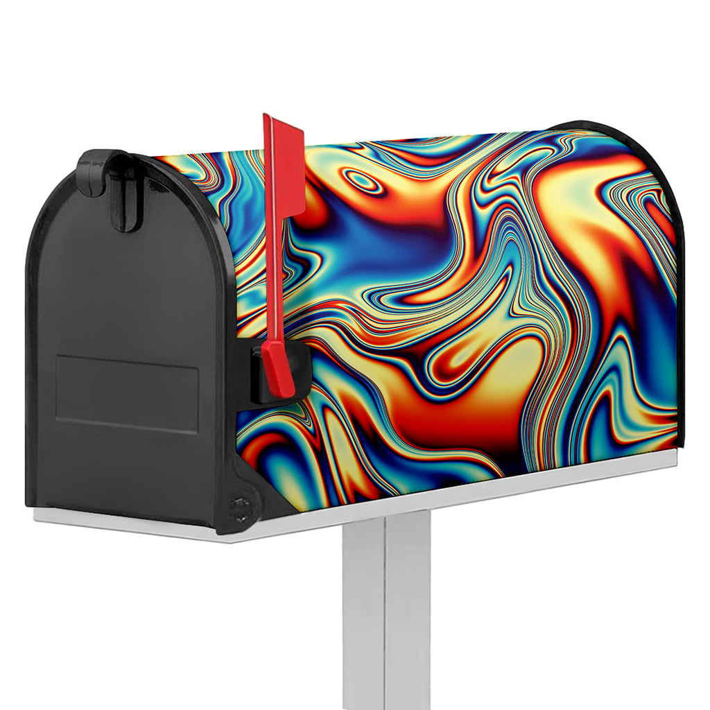 Psychedelic Wave Print Mailbox Cover