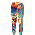Psychedelic Wave Print Men's Leggings