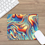 Psychedelic Wave Print Mouse Pad