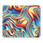 Psychedelic Wave Print Mouse Pad