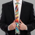 Psychedelic Wave Print Necktie