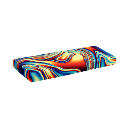 Psychedelic Wave Print Piano Keyboard Cover