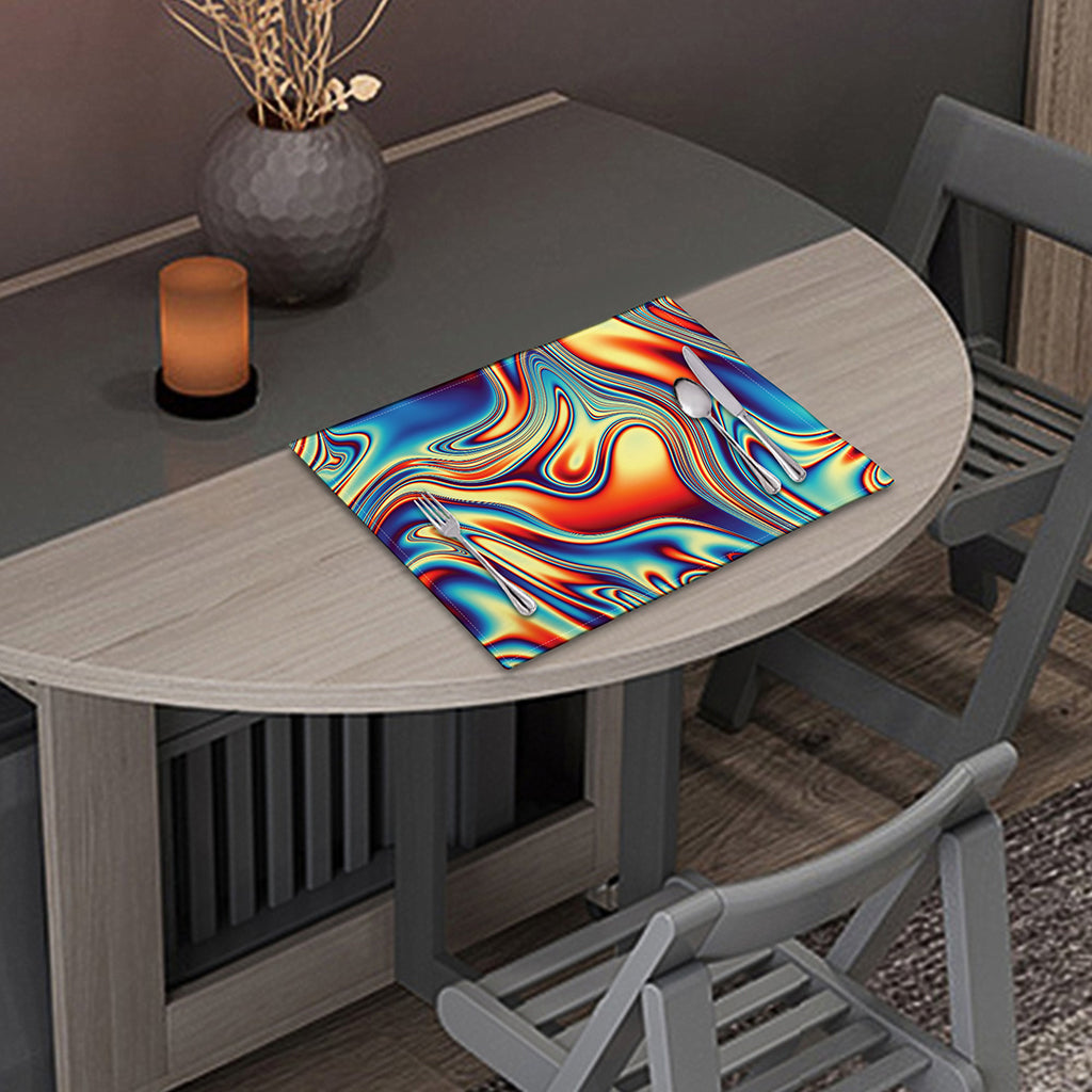 Psychedelic Wave Print Placemat