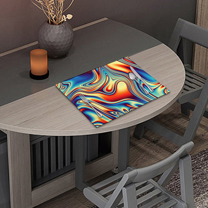 Psychedelic Wave Print Placemat