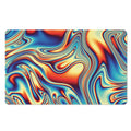 Psychedelic Wave Print Polyester Doormat