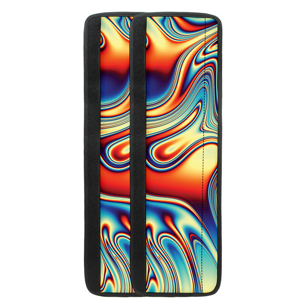 Psychedelic Wave Print Refrigerator Handle Covers