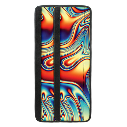 Psychedelic Wave Print Refrigerator Handle Covers