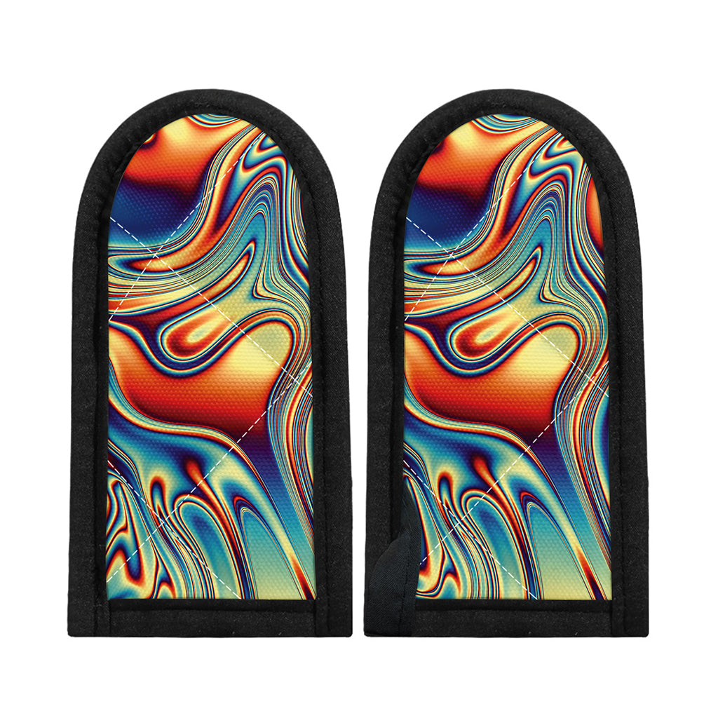 Psychedelic Wave Print Skillet Handle Cover