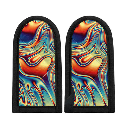 Psychedelic Wave Print Skillet Handle Cover
