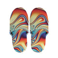 Psychedelic Wave Print Slippers