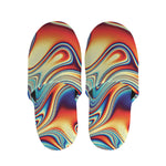 Psychedelic Wave Print Slippers