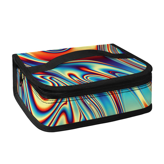 Psychedelic Wave Print Small Lunch Bag